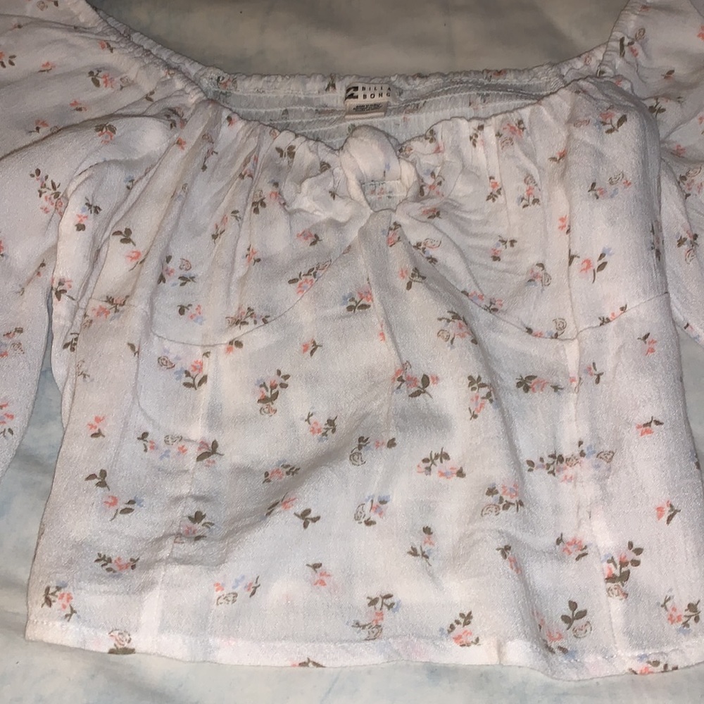 Billabong floral bell sleeve top - Picture 2 of 7